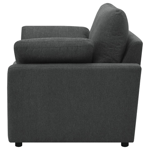 Shoto Upholstered Power Recliner Chair Dark Grey