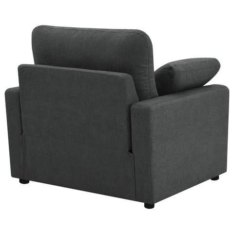 Shoto Upholstered Power Recliner Chair Dark Grey