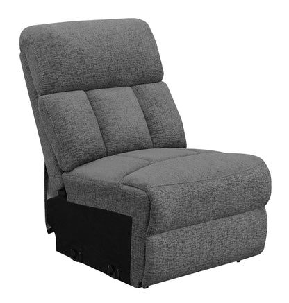 Jenner Upholstered Armless Chair Charcoal