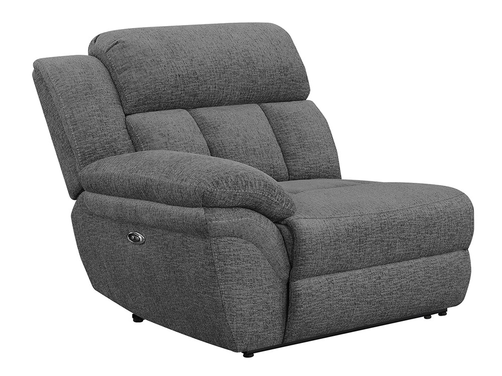 jenner upholstered laf power recliner charcoal