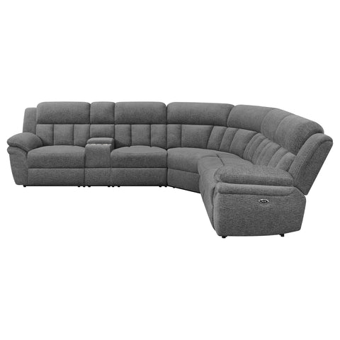 Adhvik 6-piece Modular Power Reclining Sectional CharcoalCharcoal