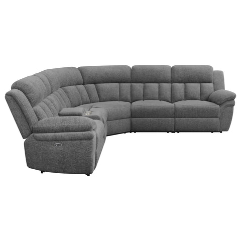 Adhvik 6-piece Modular Power Reclining Sectional CharcoalCharcoal