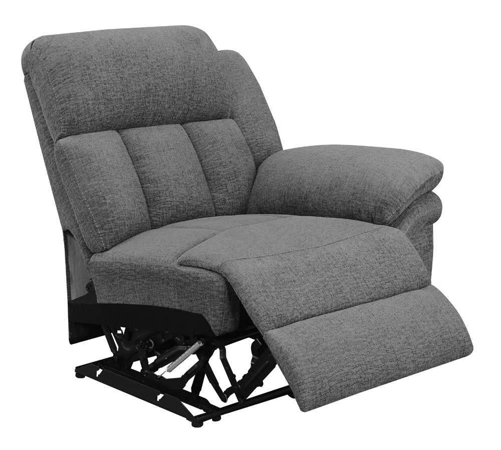 jenner upholstered raf recliner charcoal