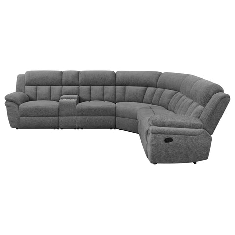 Adhvik 6-piece Modular Reclining Sectional Sofa CharcoalCharcoal