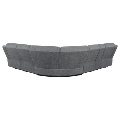 Adhvik 6-piece Modular Reclining Sectional Sofa CharcoalCharcoal