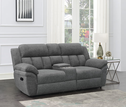 Adhvik Upholstered Motion Loveseat CharcoalCharcoal