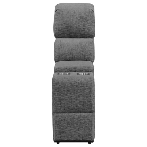 Adhvik Upholstered Motion Loveseat CharcoalCharcoal