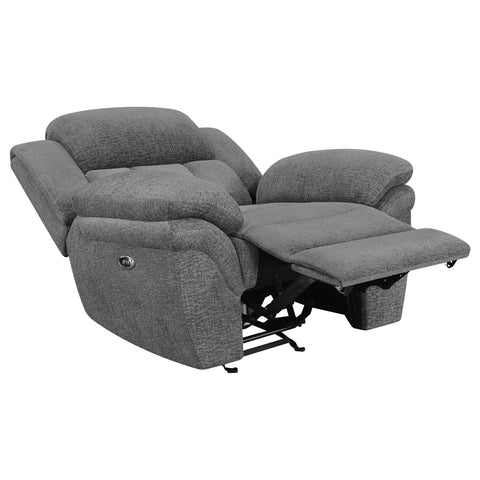 Adhvik Upholstered Power Glider Recliner CharcoalCharcoal