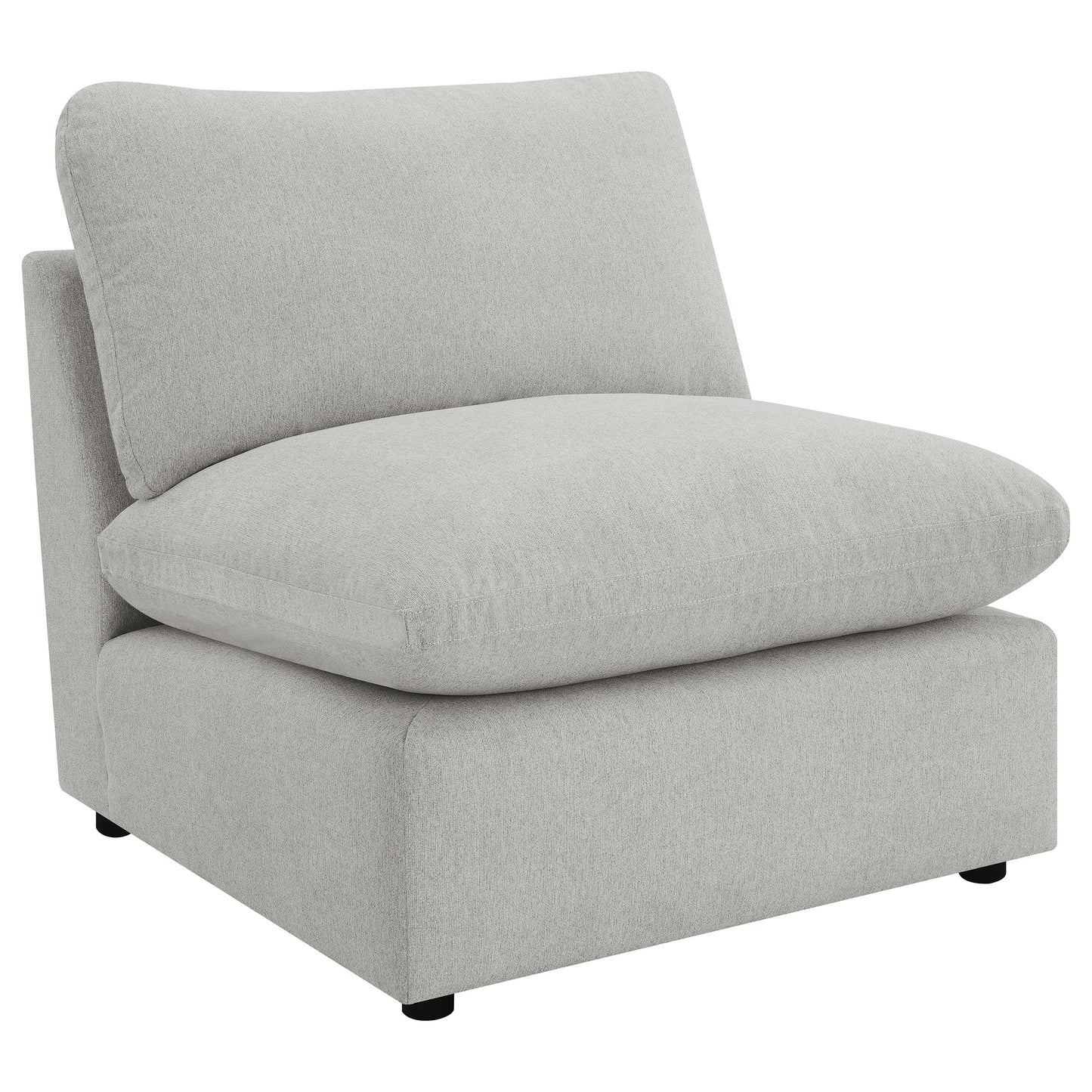 yvette modular armless chair greygrey