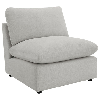 Yvette Modular Armless Chair GreyGrey