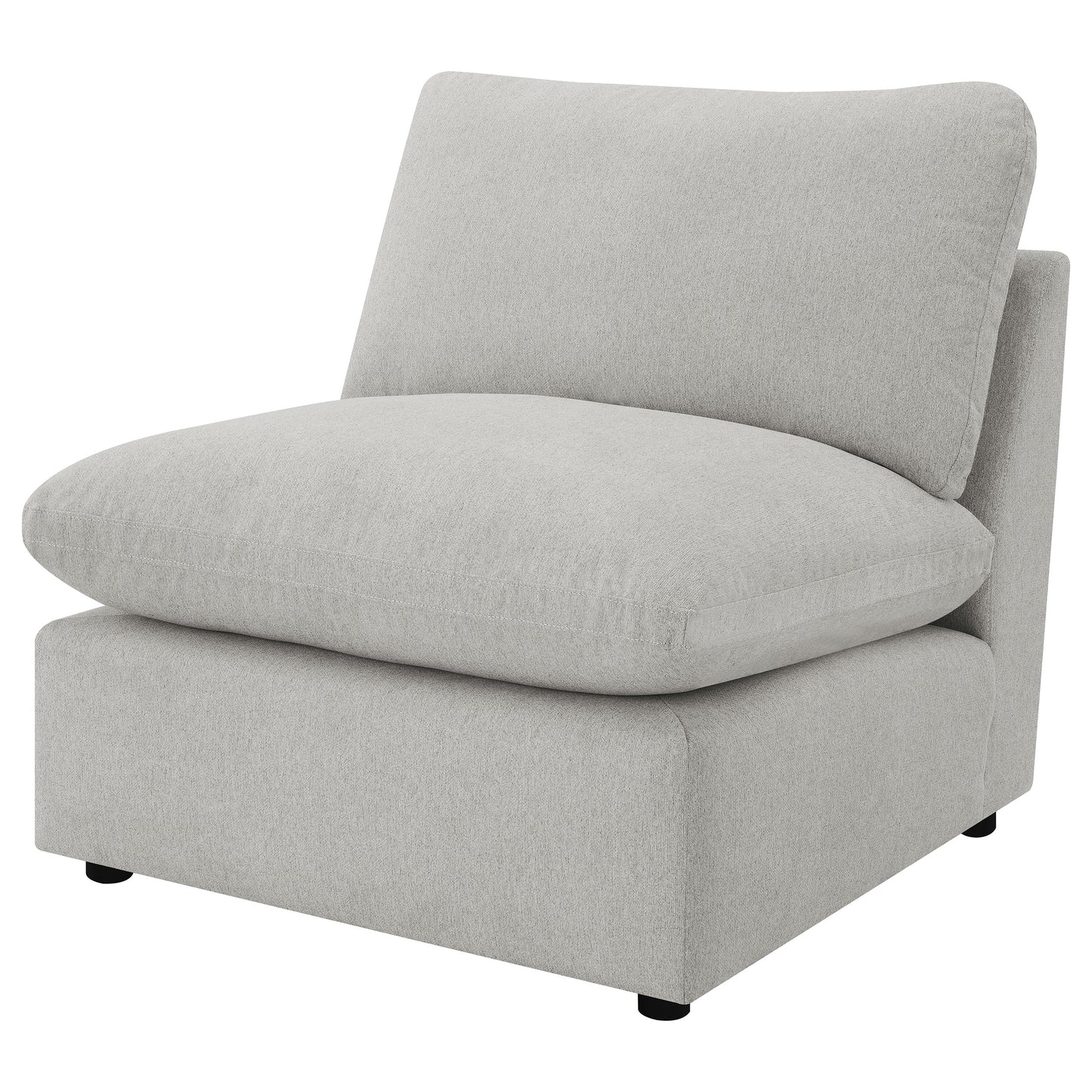 yvette modular armless chair greygrey