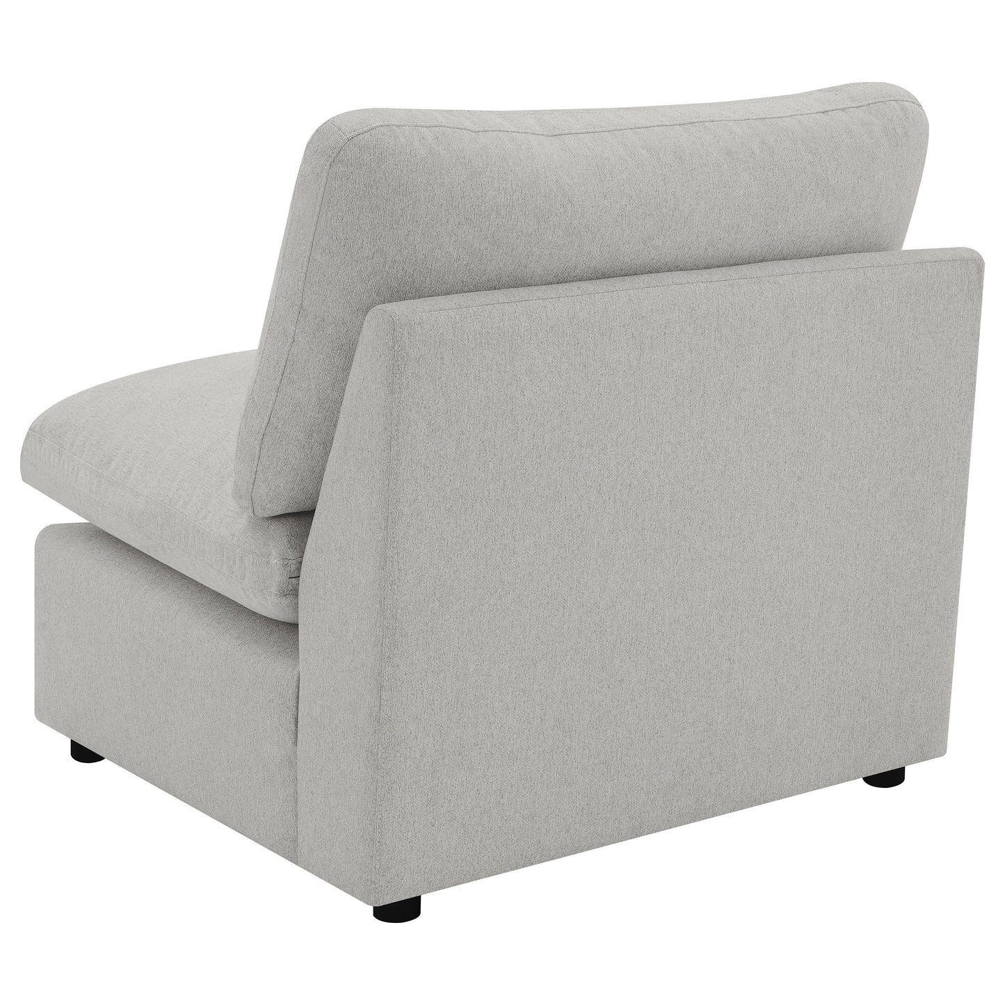 yvette modular armless chair greygrey