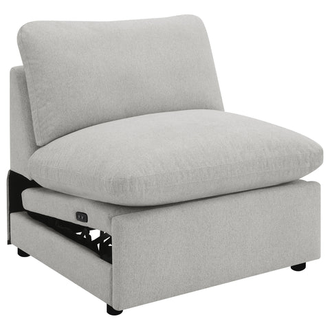 Yvette Modular Power Armless Recliner GreyGrey