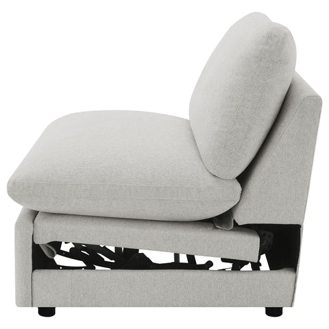 Yvette Modular Power Armless Recliner GreyGrey