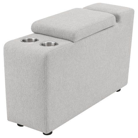 Shoto Upholstered Modular Storage Console Grey