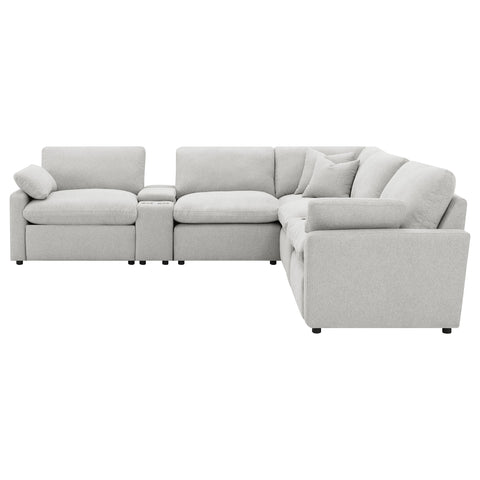 Shoto 7-piece Modular Power Reclining Sectional Grey