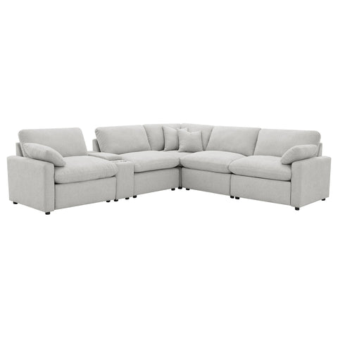 Shoto 6-piece Modular Power Reclining Sectional Grey
