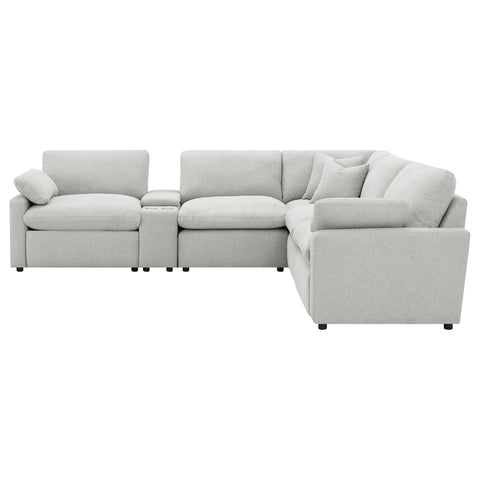 Shoto 6-piece Modular Power Reclining Sectional Grey