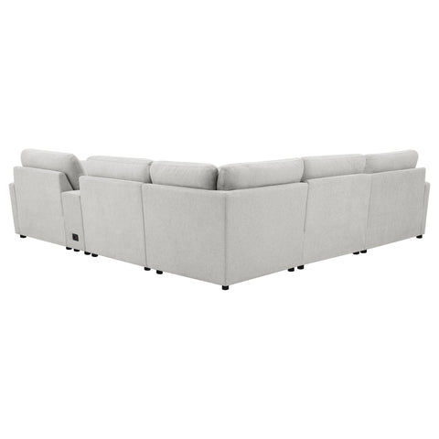 Shoto 6-piece Modular Power Reclining Sectional Grey