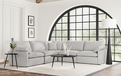 Yvette Modular Power Reclining Sectional Sofa Set GreyGrey