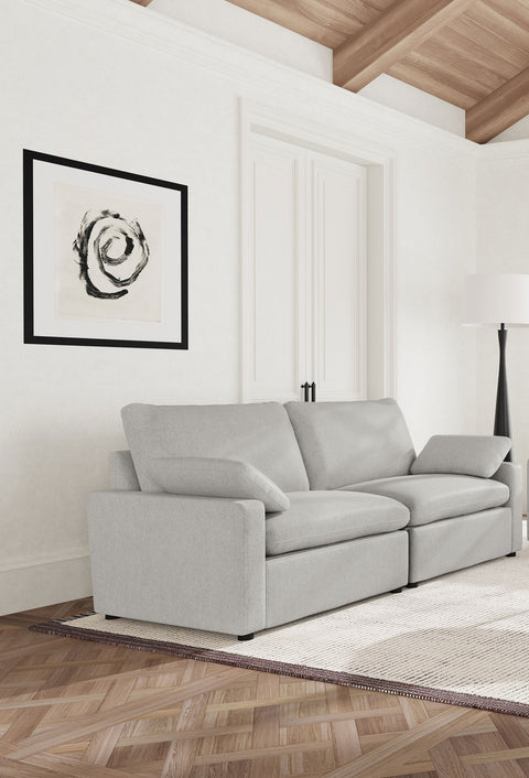 Yvette Modular Power Loveseat GreyGrey