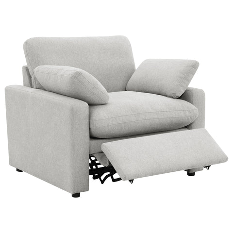 Shoto Upholstered Power Recliner Chair Grey
