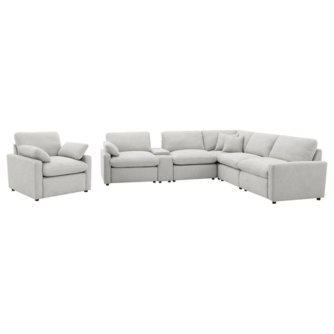 Shoto Upholstered Power Recliner Chair Grey