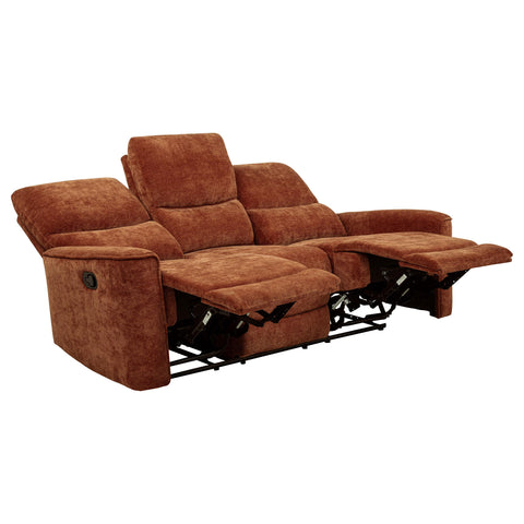 Bettoni 2-piece Upholstered Reclining Sofa Set Orange