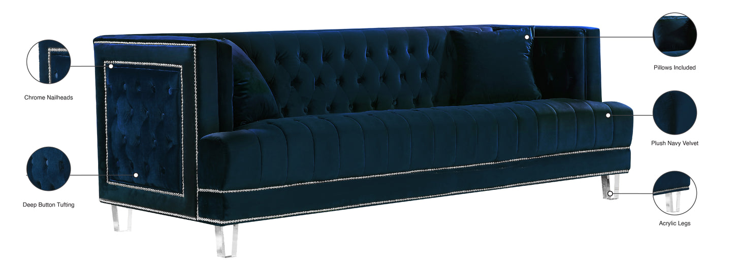 marquis navy velvet sofa s