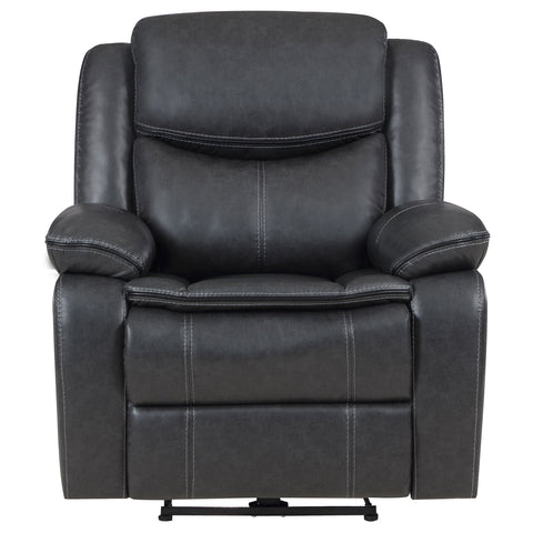 Joyce Upholstered Power Recliner Chair Dark GreyDark Grey