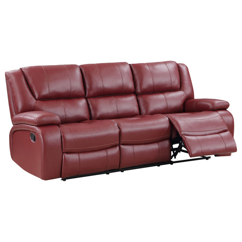 Zamora 2-piece Upholstered Reclining Sofa Set RedRed