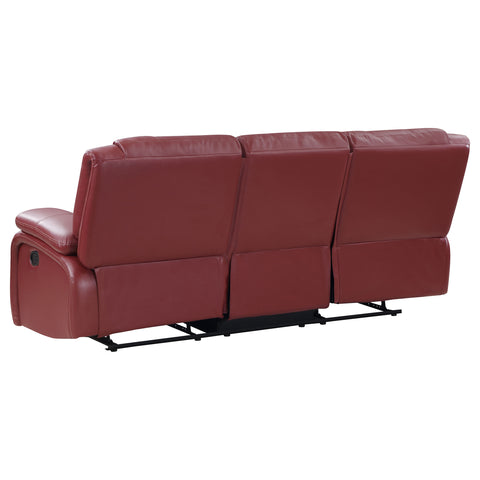 Zamora 2-piece Upholstered Reclining Sofa Set RedRed