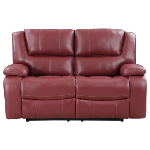 Zamora Upholstered Motion Reclining Loveseat RedRed