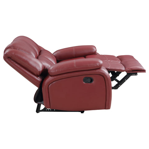 Zamora Upholstered Motion Reclining Loveseat RedRed