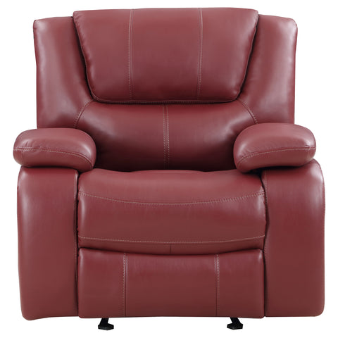 Zamora Upholstered Glider Recliner Chair RedRed