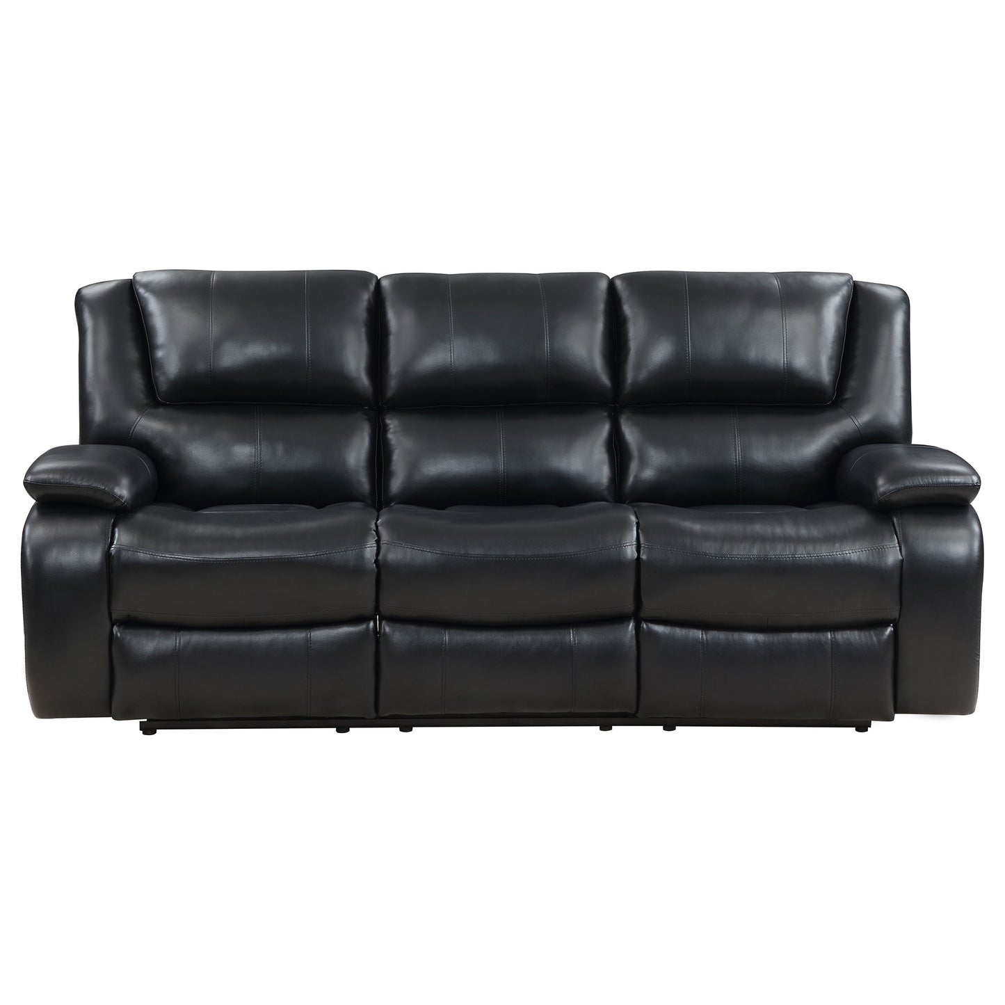 sarasota upholstered motion reclining sofa black