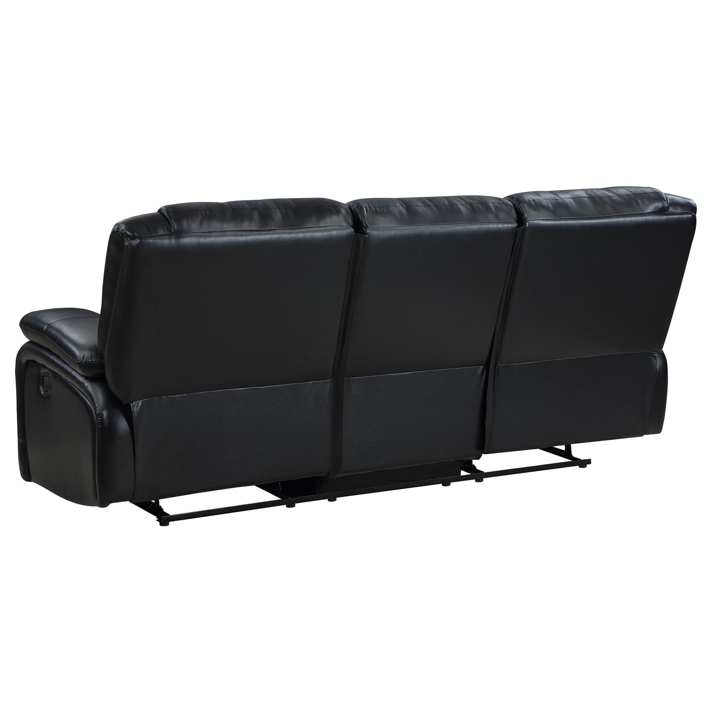 sarasota upholstered motion reclining sofa black