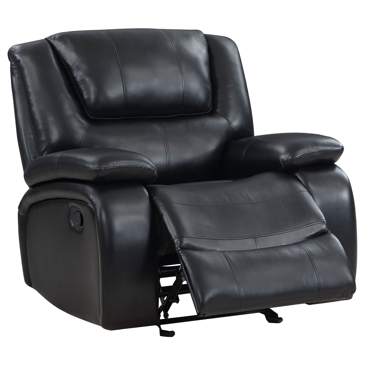 sarasota upholstered glider recliner chair black