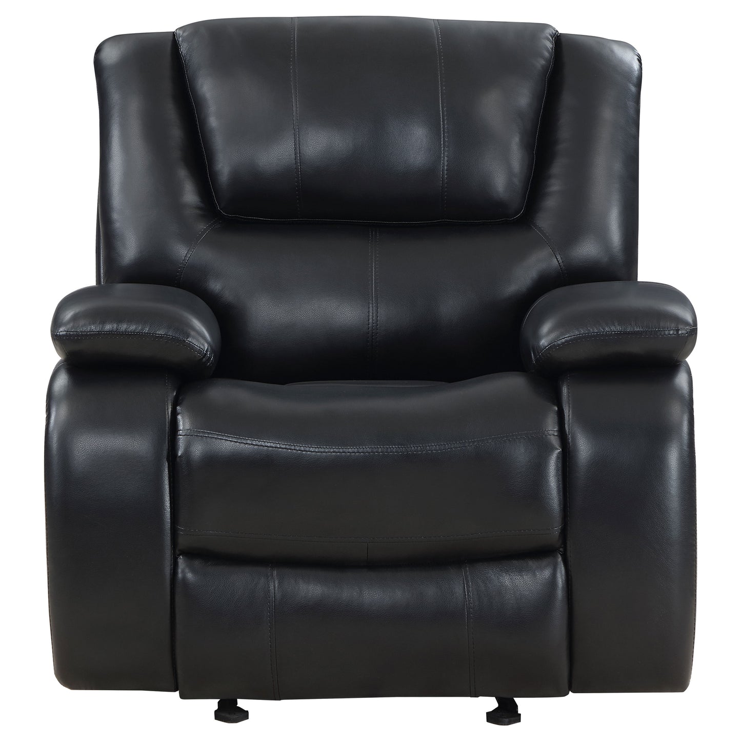 sarasota upholstered glider recliner chair black