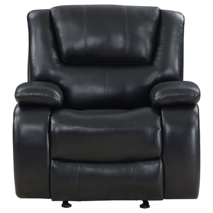 Sarasota Upholstered Glider Recliner Chair Black