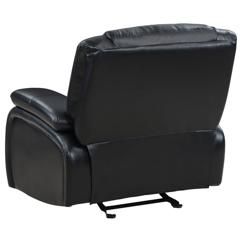 Zamora Upholstered Glider Recliner Chair BlackBlack