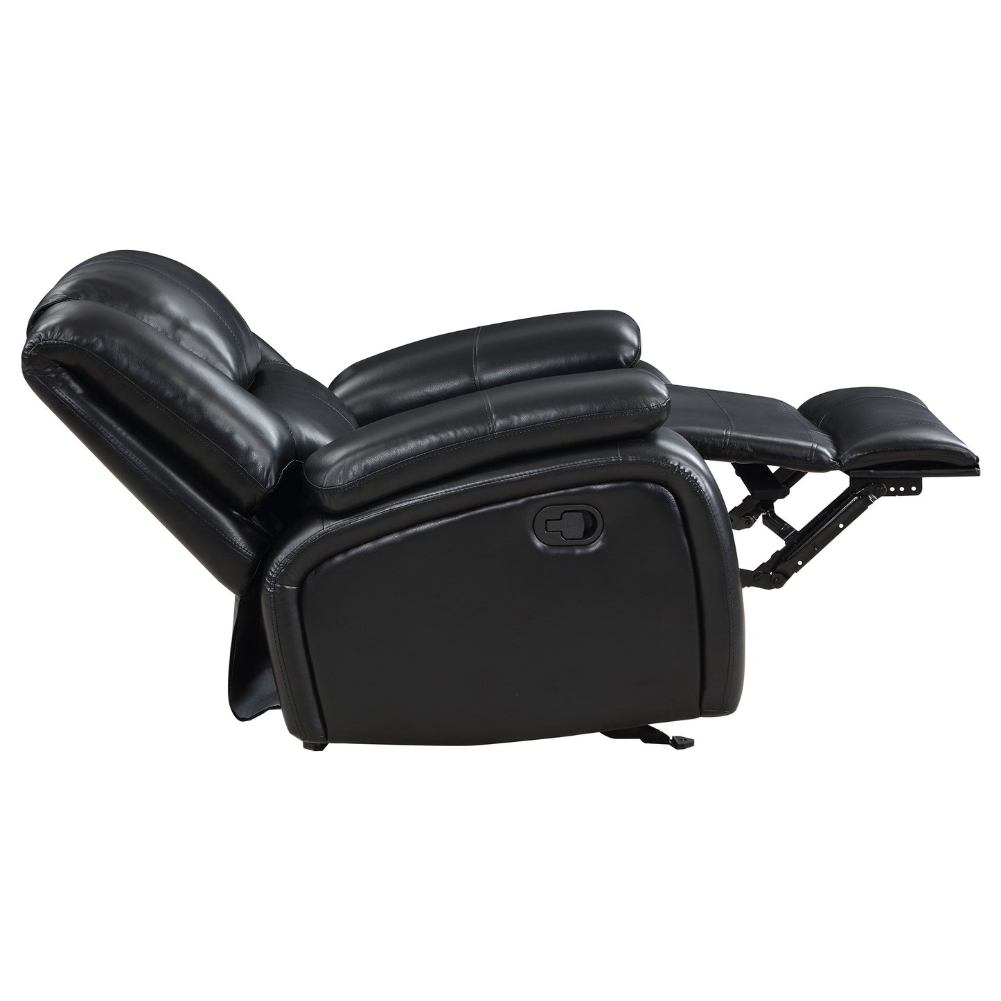 sarasota upholstered glider recliner chair black