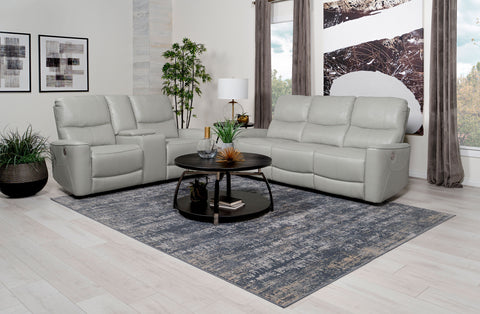 Capella 2-piece Power Reclining Sofa Set Dove GreyDove Grey