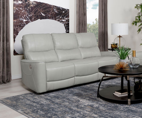 Capella Upholstered Power Reclining Sofa Dove GreyDove Grey