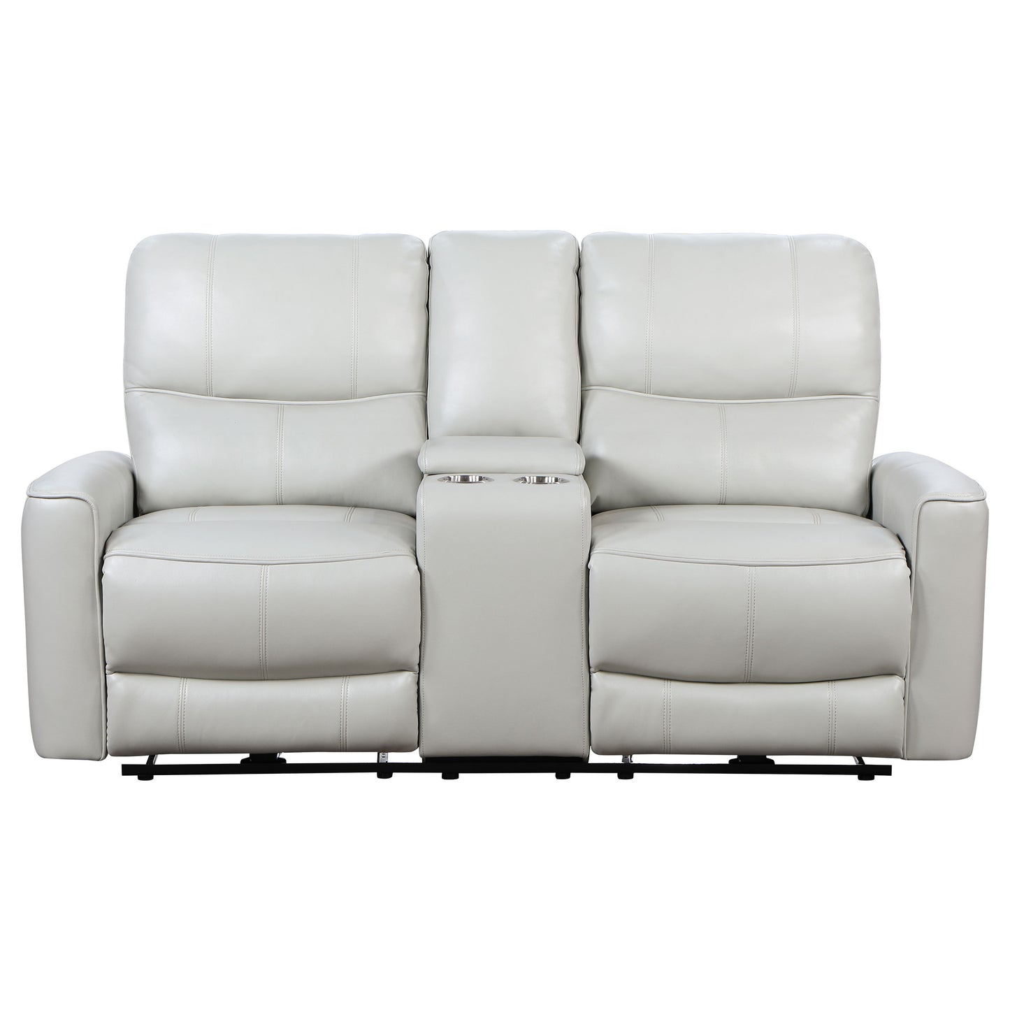 keene upholstered power reclining loveseat ivory