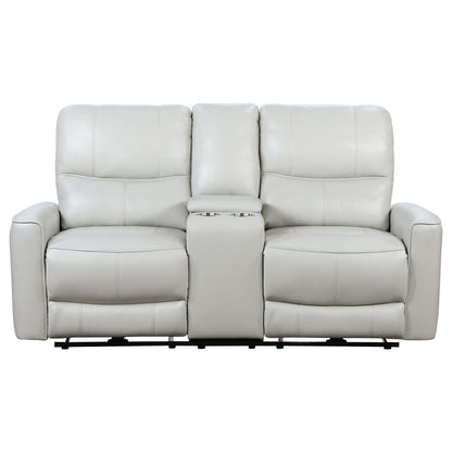 Keene Upholstered Power Reclining Loveseat Ivory