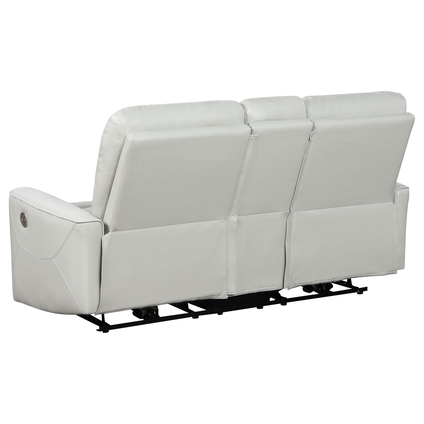 keene upholstered power reclining loveseat ivory