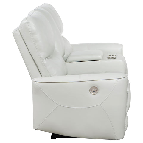 Capella Upholstered Power Reclining Loveseat Dove GreyDove Grey