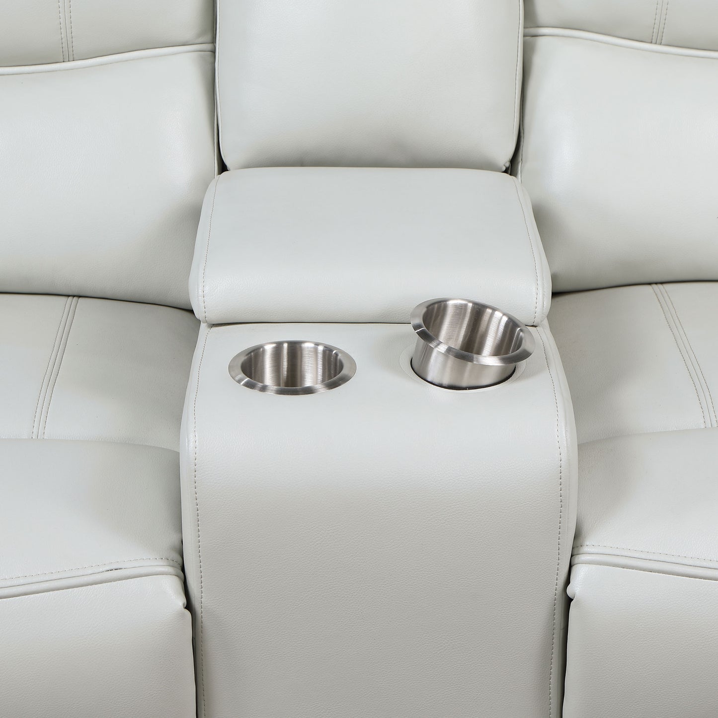 keene upholstered power reclining loveseat ivory