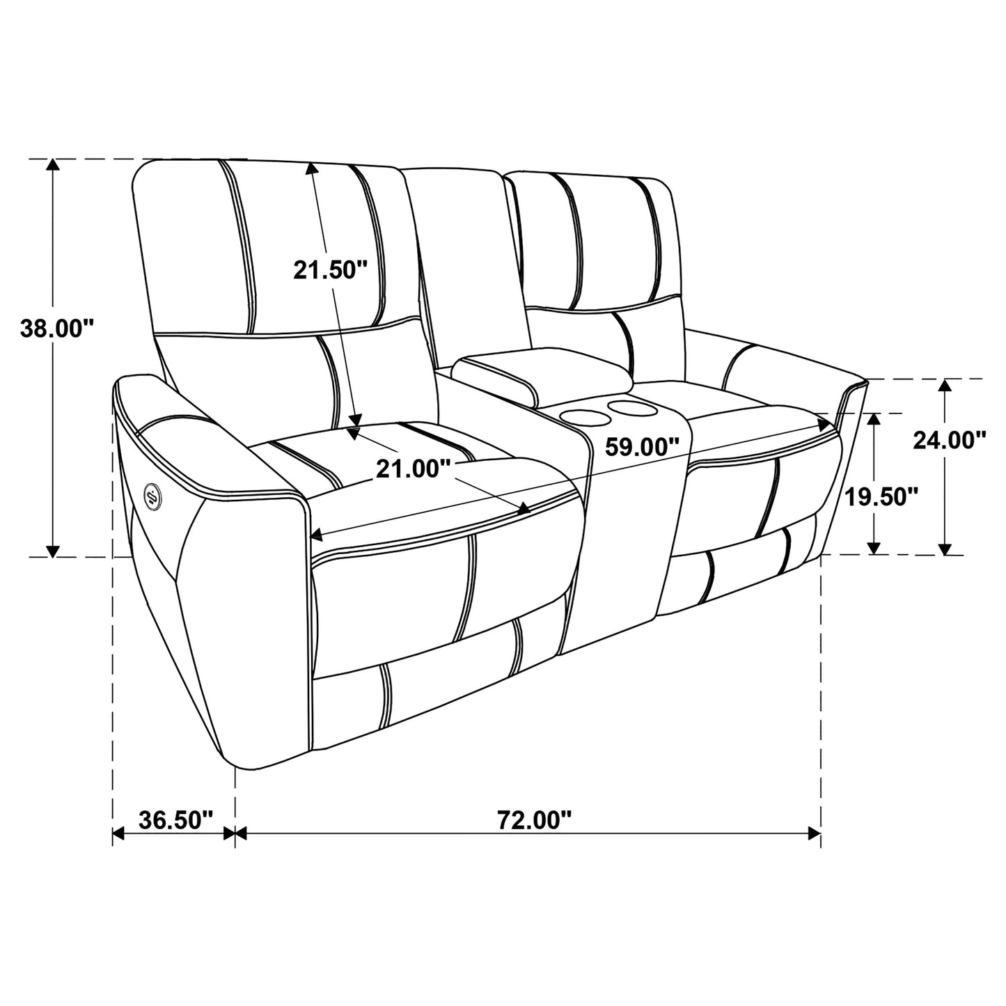 keene upholstered power reclining loveseat ivory